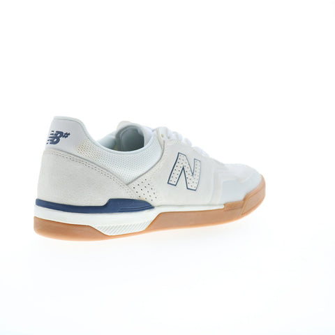New Balance 913 XNM913WGW Mens White Suede Skate Inspired Sneakers Shoes