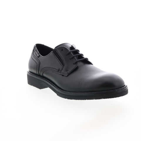 Mephisto Noah Mens Black Leather Lace Up Oxfords & Lace Ups Plain Toe Shoes