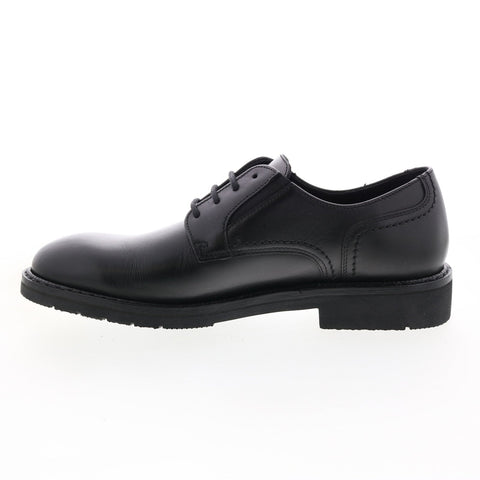 Mephisto Noah Mens Black Leather Lace Up Oxfords & Lace Ups Plain Toe Shoes