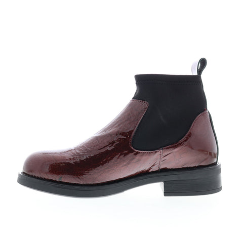 Bos. & Co. Noel Womens Burgundy Synthetic Slip On Casual Dress Boots