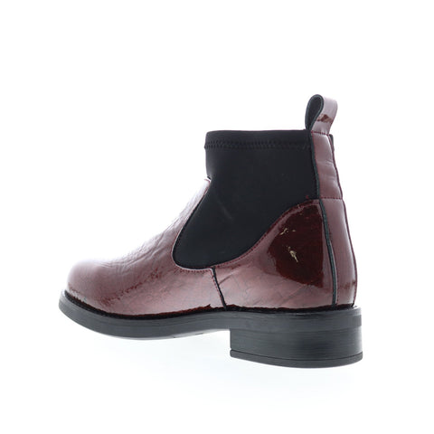 Bos. & Co. Noel Womens Burgundy Synthetic Slip On Casual Dress Boots