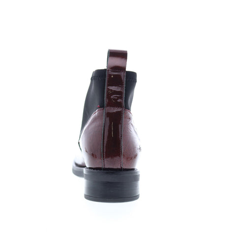 Bos. & Co. Noel Womens Burgundy Synthetic Slip On Casual Dress Boots
