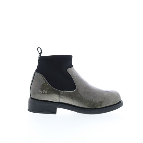 Bos. & Co. Noel Womens Gray Synthetic Slip On Casual Dress Boots