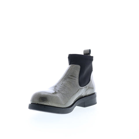 Bos. & Co. Noel Womens Gray Synthetic Slip On Casual Dress Boots