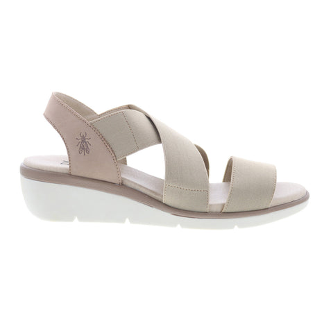 Fly London Noli NOLI056FLY-002 Womens Gray Leather Strap Sandals Shoes