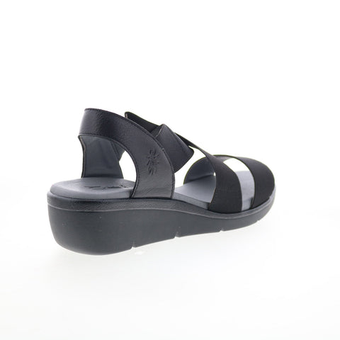 Fly London Noli NOLI056FLY-000 Womens Black Leather Strap Sandals Shoes