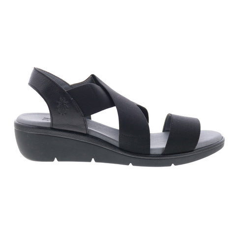 Fly London Noli NOLI056FLY-000 Womens Black Leather Strap Sandals Shoes