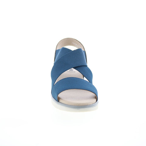 Fly London Noli NOLI056FLY-004 Womens Blue Leather Strap Sandals Shoes