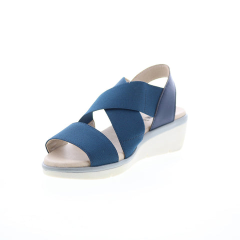 Fly London Noli NOLI056FLY-004 Womens Blue Leather Strap Sandals Shoes
