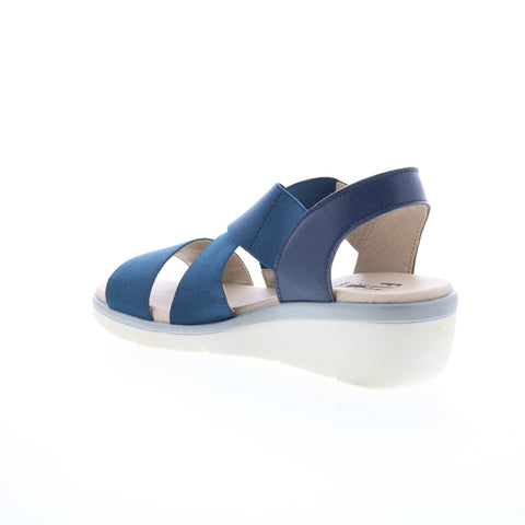 Fly London Noli NOLI056FLY-004 Womens Blue Leather Strap Sandals Shoes