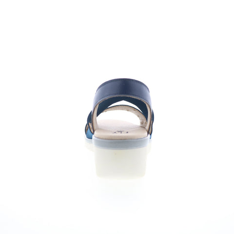 Fly London Noli NOLI056FLY-004 Womens Blue Leather Strap Sandals Shoes