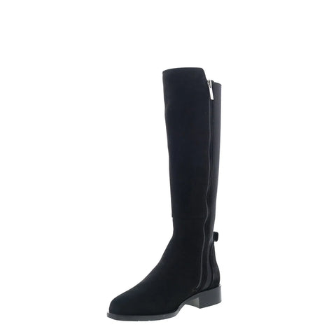 Aquatalia Nolita L543001 Womens Black Canvas Zipper Knee High Boots