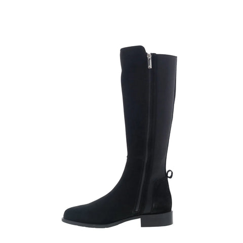 Aquatalia Nolita L543001 Womens Black Canvas Zipper Knee High Boots