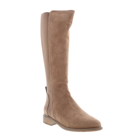 Aquatalia Nolita L543056 Womens Brown Suede Zipper Knee High Boots