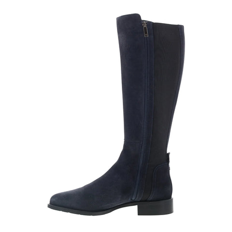 Aquatalia Nolita L543073 Womens Blue Suede Zipper Knee High Boots