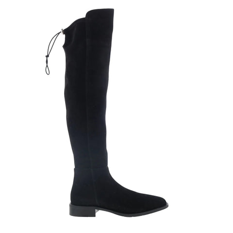 Aquatalia Norina L437001 Womens Black Leather Zipper Over The Knee Boots