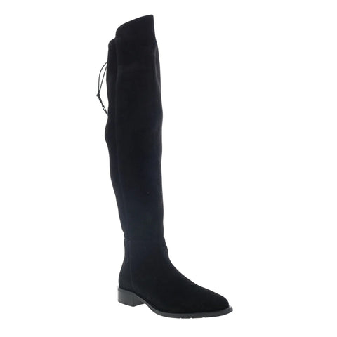 Aquatalia Norina L437001 Womens Black Leather Zipper Over The Knee Boots