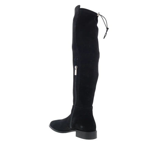 Aquatalia Norina L437001 Womens Black Leather Zipper Over The Knee Boots