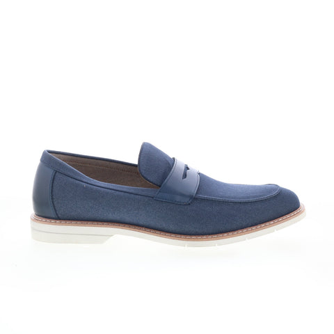Steve Madden Normin NORM02M Mens Blue Loafers & Slip Ons Penny Shoes