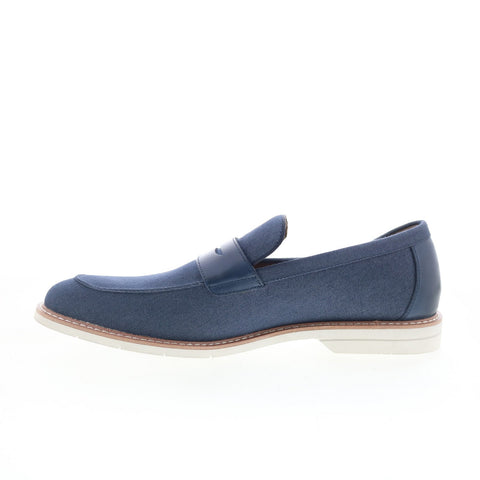 Steve Madden Normin NORM02M Mens Blue Loafers & Slip Ons Penny Shoes