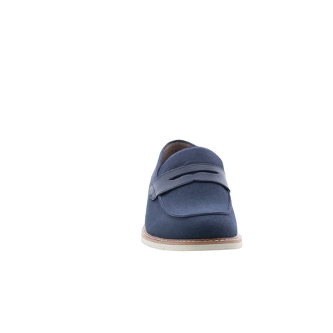Steve Madden Normin NORM02M1 Mens Blue Canvas Loafers & Slip  display picture 3