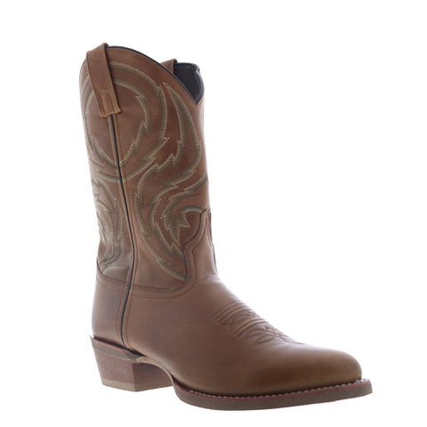 Laredo Boots Novak 70011 Mens Brown Leather Cowboy Western Boots