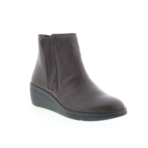 Fly London Nula NULA550FLY-007 Womens Brown Leather Ankle & Booties Boots