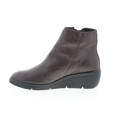 Fly London Nula NULA550FLY-007 Womens Brown Leather Ankle & Booties Boots