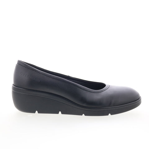 Fly London Numa NUMA570FLY-000 Womens Black Leather Ballet Flats Shoes