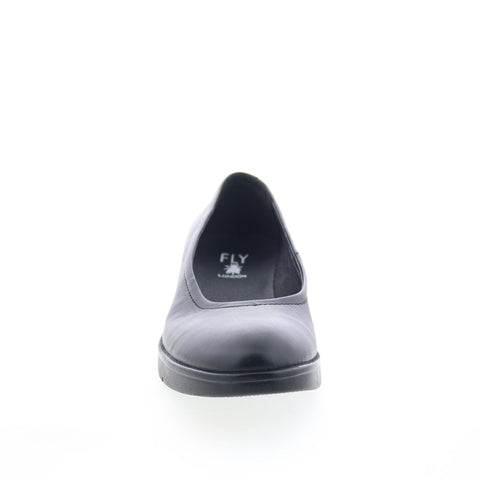 Fly London Numa NUMA570FLY-000 Womens Black Leather Ballet Flats Shoes