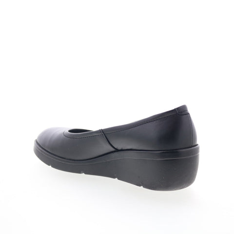 Fly London Numa NUMA570FLY-000 Womens Black Leather Ballet Flats Shoes