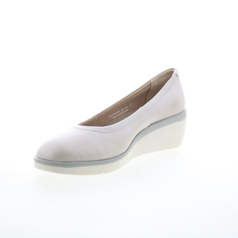 Fly London Numa NUMA570FLY-005 Womens Silver Leather Ballet Flats Shoes