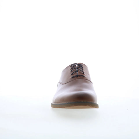 Steve Madden Nunan Mens Brown Leather Oxfords & Lace Ups Casual Shoes