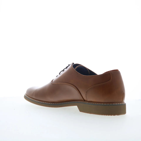 Steve Madden Nunan Mens Brown Leather Oxfords & Lace Ups Casual Shoes