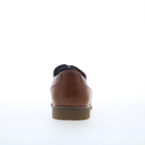Steve Madden Nunan Mens Brown Leather Oxfords & Lace Ups Casual Shoes