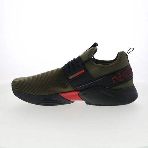 Nautica Nuray 2 EL2395 Mens Green Canvas Lace Up Lifestyle Sneakers Shoes