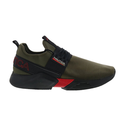 Nautica Nuray 2 EL2395 Mens Green Canvas Lace Up Lifestyle Sneakers Shoes