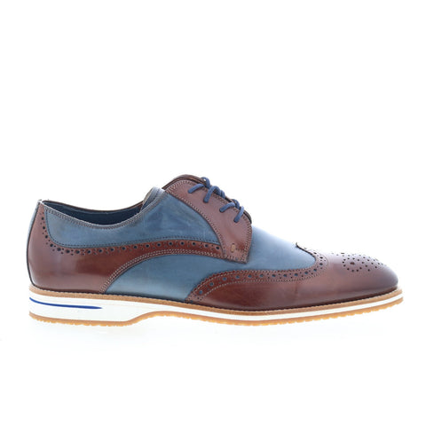 Zelli Italia Milano Spectator Mens Brown Oxfords Wingtip & Brogue Shoes