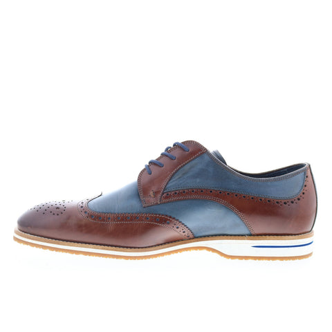 Zelli Italia Milano Spectator Mens Brown Oxfords Wingtip & Brogue Shoes
