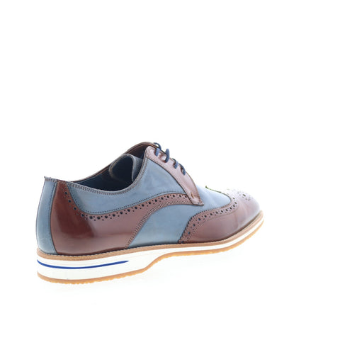 Zelli Italia Milano Spectator Mens Brown Oxfords Wingtip & Brogue Shoes