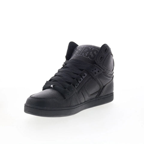 Osiris NYC 83 CLK 1343 2961 Mens Black Leather Skate Inspired Sneakers Shoes