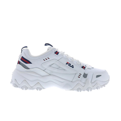 Fila Oakmont TR 1JM00652-125 Mens White Leather Lace Up Athletic Hiking Shoes