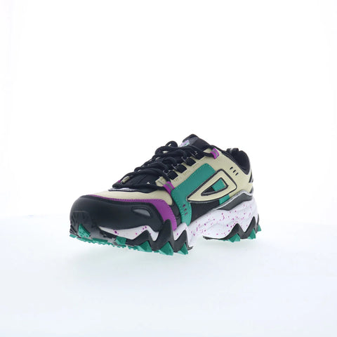 Fila Oakmont TR 1JM00654-017 Mens Green Leather Athletic Hiking Shoes