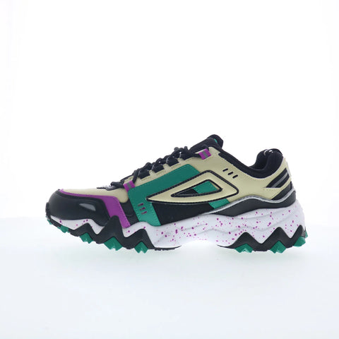 Fila Oakmont TR 1JM00654-017 Mens Green Leather Athletic Hiking Shoes