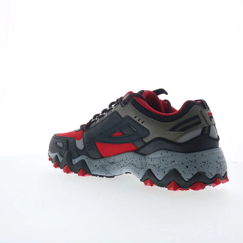 Fila Oakmont TR 1JM01258-607 Mens Red Leather Lace Up Athletic Hiking Shoes