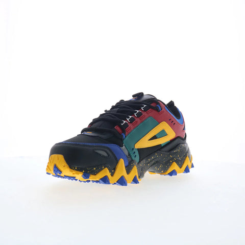 Fila Oakmont TR 1JM01565-028 Mens Black Leather Athletic Hiking Shoes