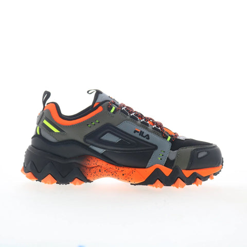 Fila Oakmont TR Trail 3JM01579-865 Boys Black Leather Athletic Hiking Shoes