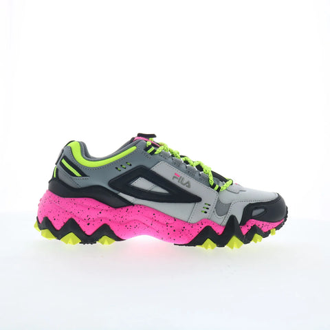 Fila Oakmont TR 5JM00949-059 Womens Gray Leather Athletic Hiking Shoes