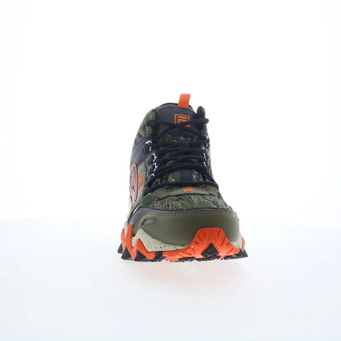 Fila Oakmont TR Mid 1JM01630-305 Mens Green Leather Athletic Hiking Shoes