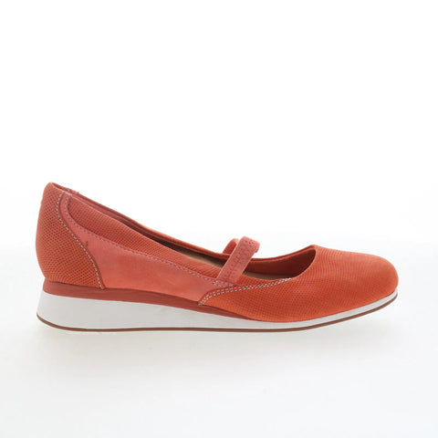 Hush Puppies Ohanna Evaro HW05864-805 Womens Orange Mary Jane Flats Shoes
